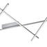LED STROPNÍ SVÍTIDLO - barvy niklu, Design, kov (102/91/5,7cm) - AMBIENTE