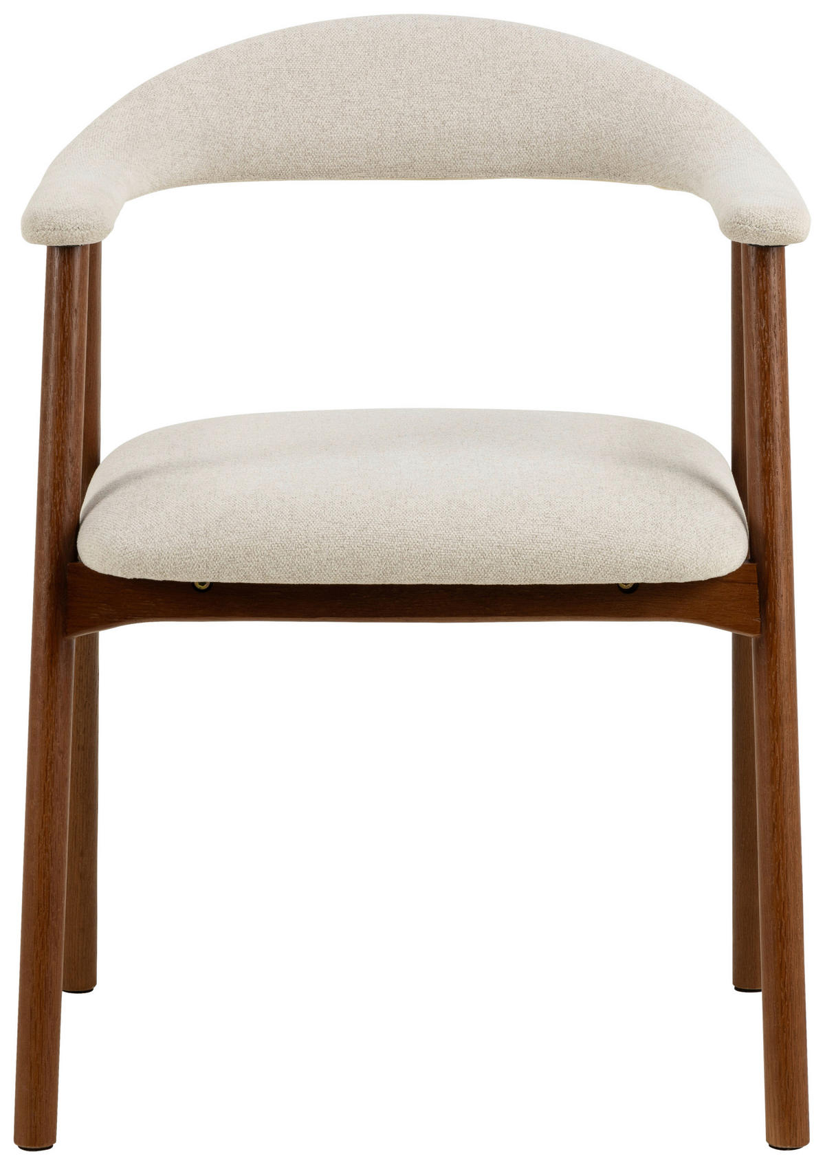 STOLIČKA S PODRÚČKAMI, plochá tkanina, béžová, farba vlašského orecha - farba vlašského orecha/béžová, Modern, drevo/textil (56/75,5/54cm) - MID.YOU