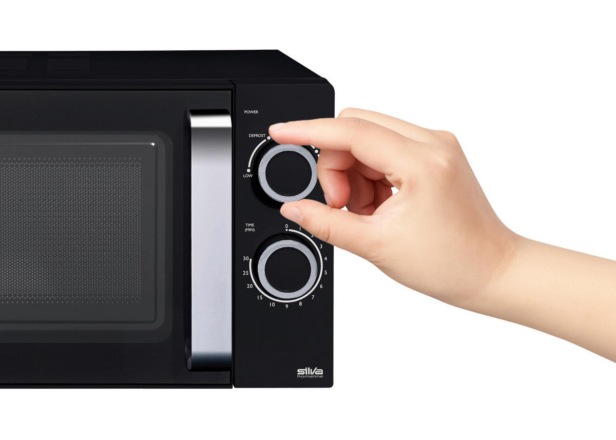 MIKROWELLE MW-C 25.2  - Edelstahlfarben/Schwarz, Trend, Metall (45,5/26,8/35,8cm)