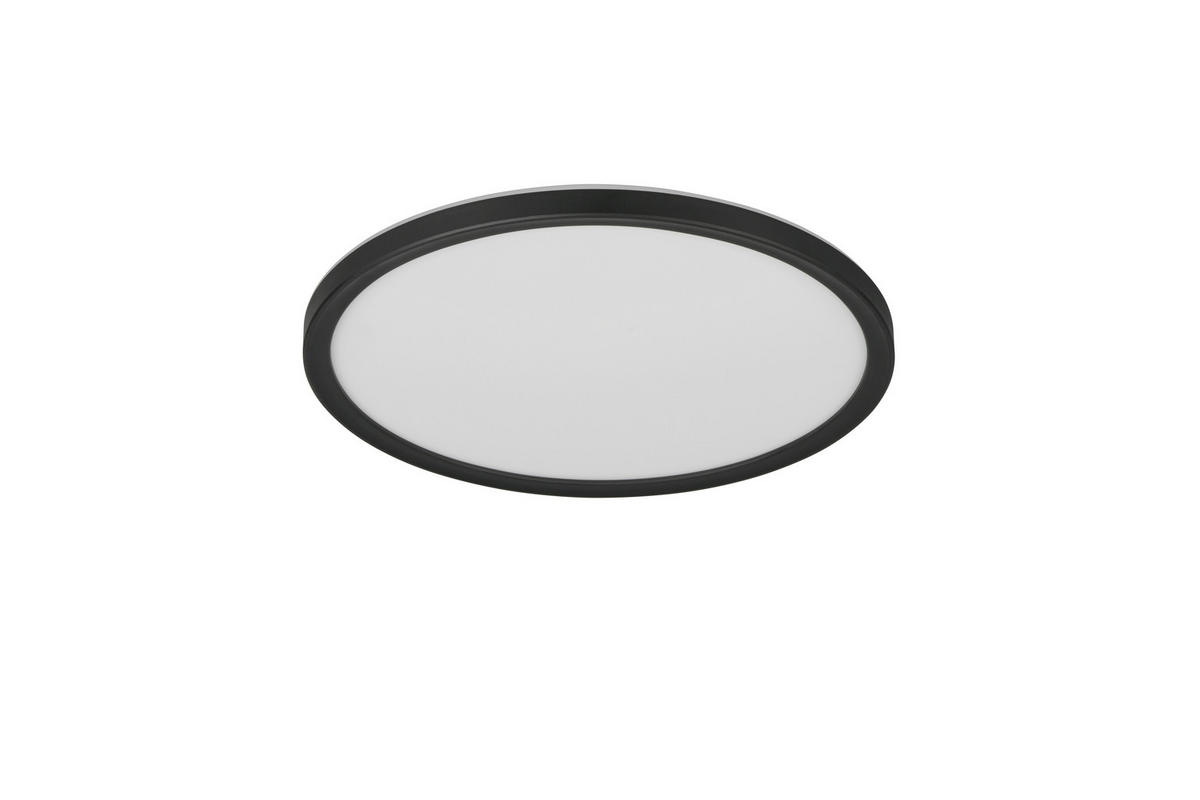 LED-DECKENLEUCHTE  29/3 cm    - Weiss/Schwarz, Basics, Kunststoff (29/3cm)