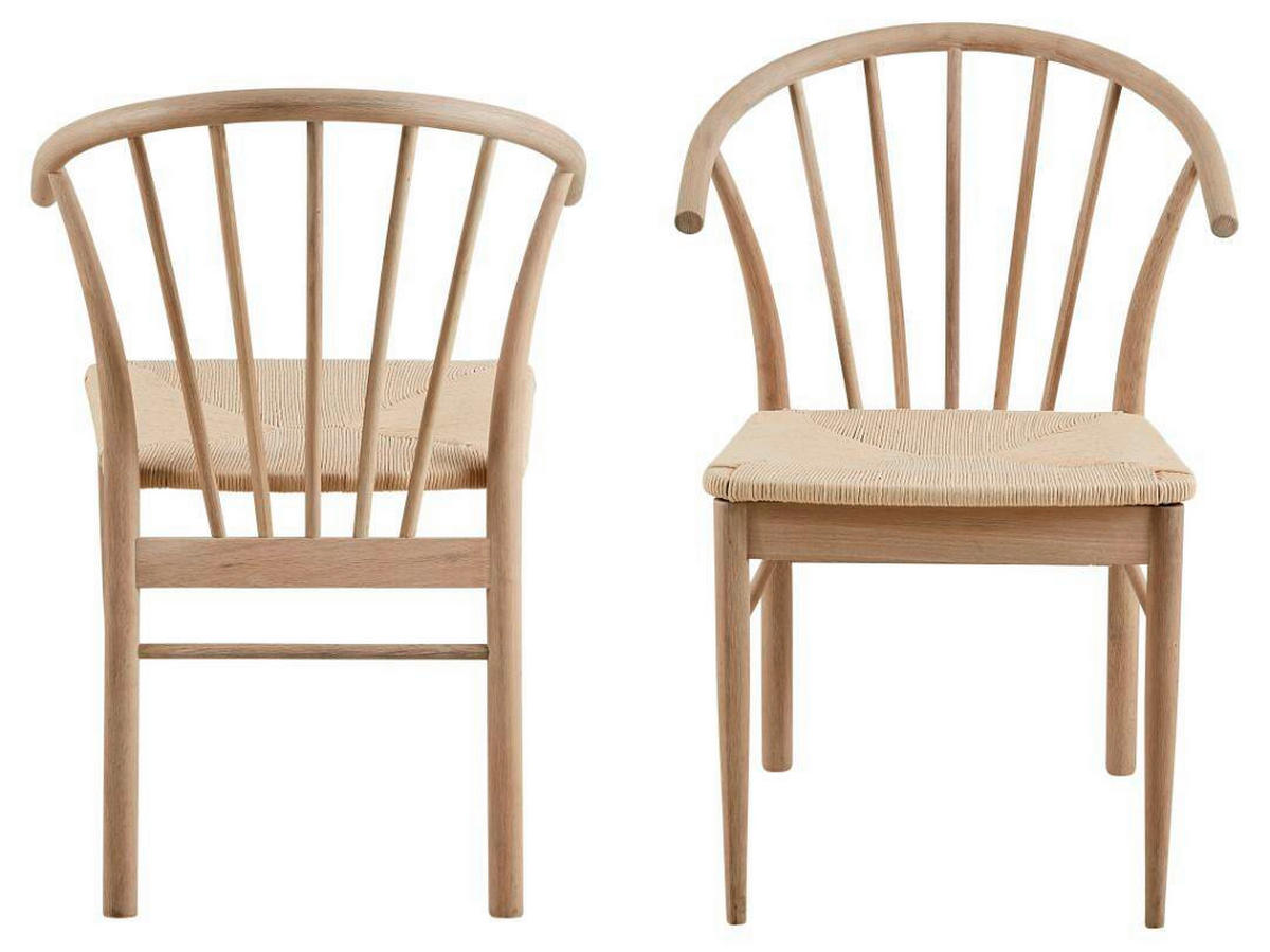 STOL MED ARMSTÖD 2 styck     - Design, trä (54/84/54cm) - Best Price