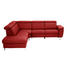 WOHNLANDSCHAFT in Leder Rot - Rot/Alufarben, Design, Leder/Metall (242/271cm) - Cantus WOHNLANDSCHAFT in Leder Rot - Rot/Alufarben, Design, Leder/Metall (242/271cm) - Cantus