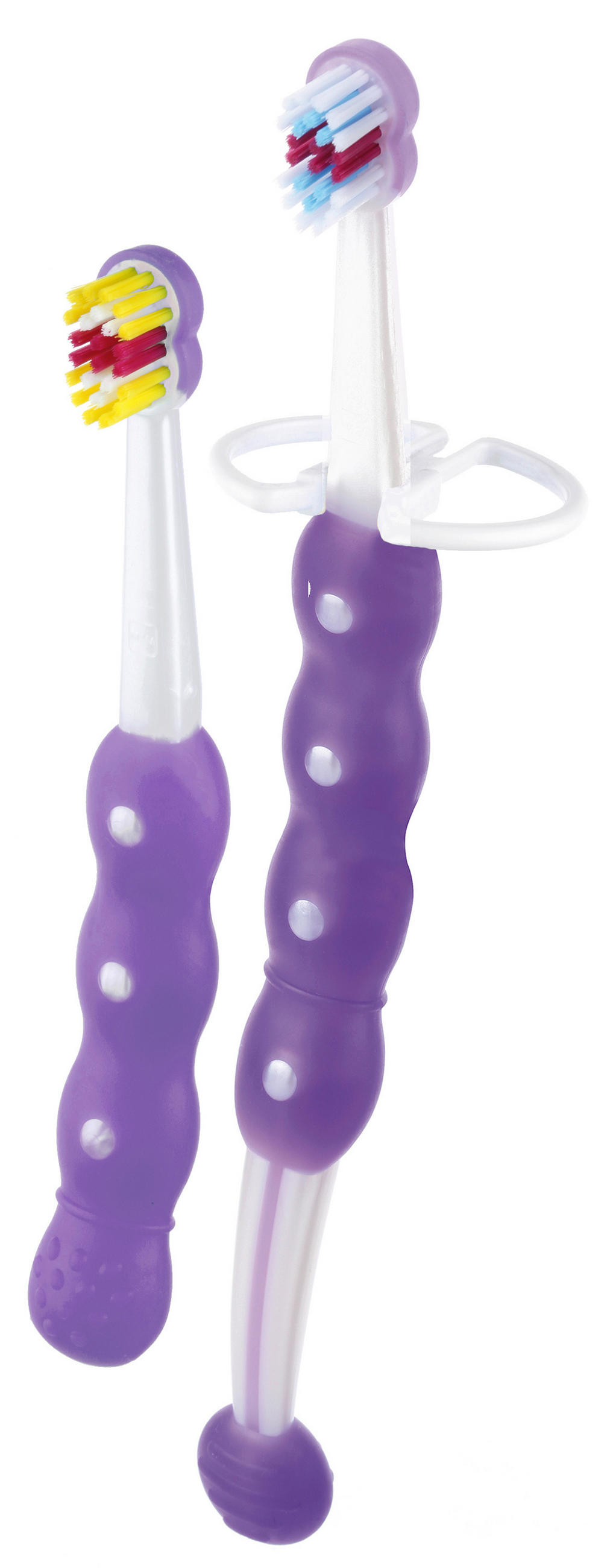 FINGERZAHNBÜRSTE  - Gelb/Lila, Basics, Kunststoff (9,5/22,5/2,4cm) - MAM