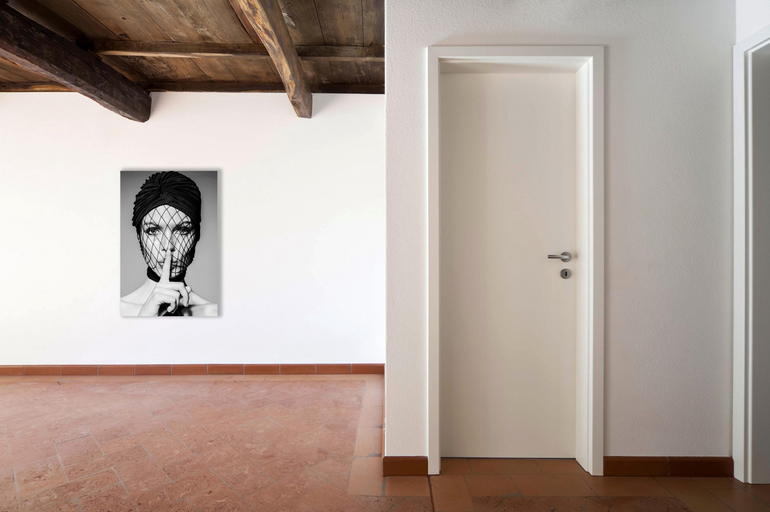 BILD 80/120 cm  - Weiss/Schwarz, Design, Kunststoff (80/120cm)