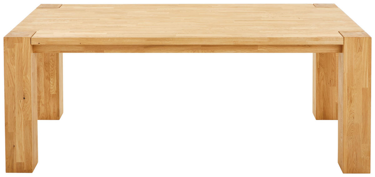 ESSTISCH Wildeiche massiv rechteckig Eichefarben  - Eichefarben, Design, Holz (200/100/75cm) - Linea Natura