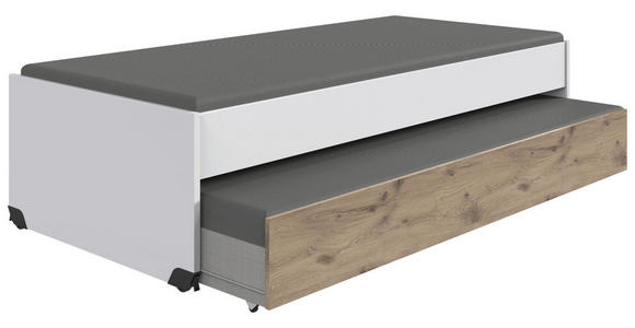 BETTSCHUBKASTEN Eichefarben - Eichefarben, KONVENTIONELL, Holzwerkstoff (199/27/93cm) - Carryhome