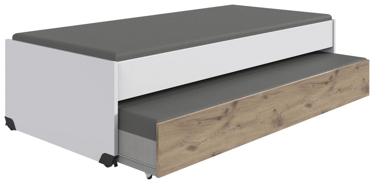 BETTSCHUBKASTEN  in Eichefarben  - Eichefarben, Konventionell, Holzwerkstoff (199/27/93cm) - Boxxx