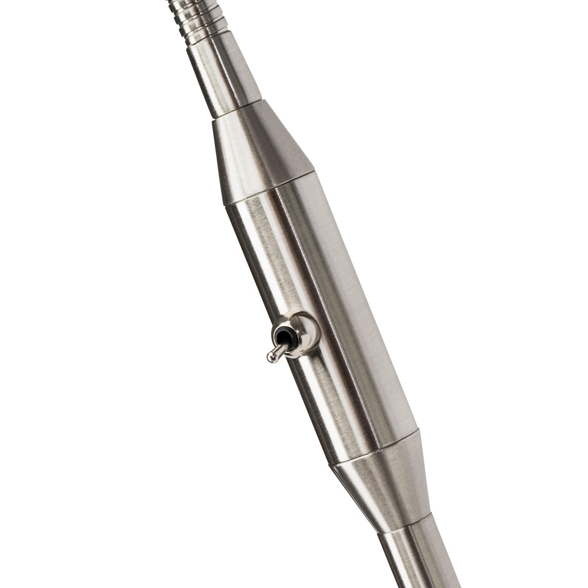 STEHLEUCHTE - Weiss/Silberfarben, Basics, Glas/Metall (140/22,5/60cm) - Brilliant