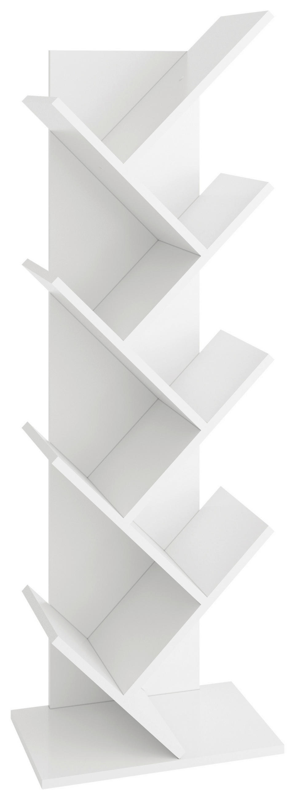 REGÁL, bílá, 42/125/26 cm - bílá, Konvenční, kompozitní dřevo (42/125/26cm) - MID.YOU