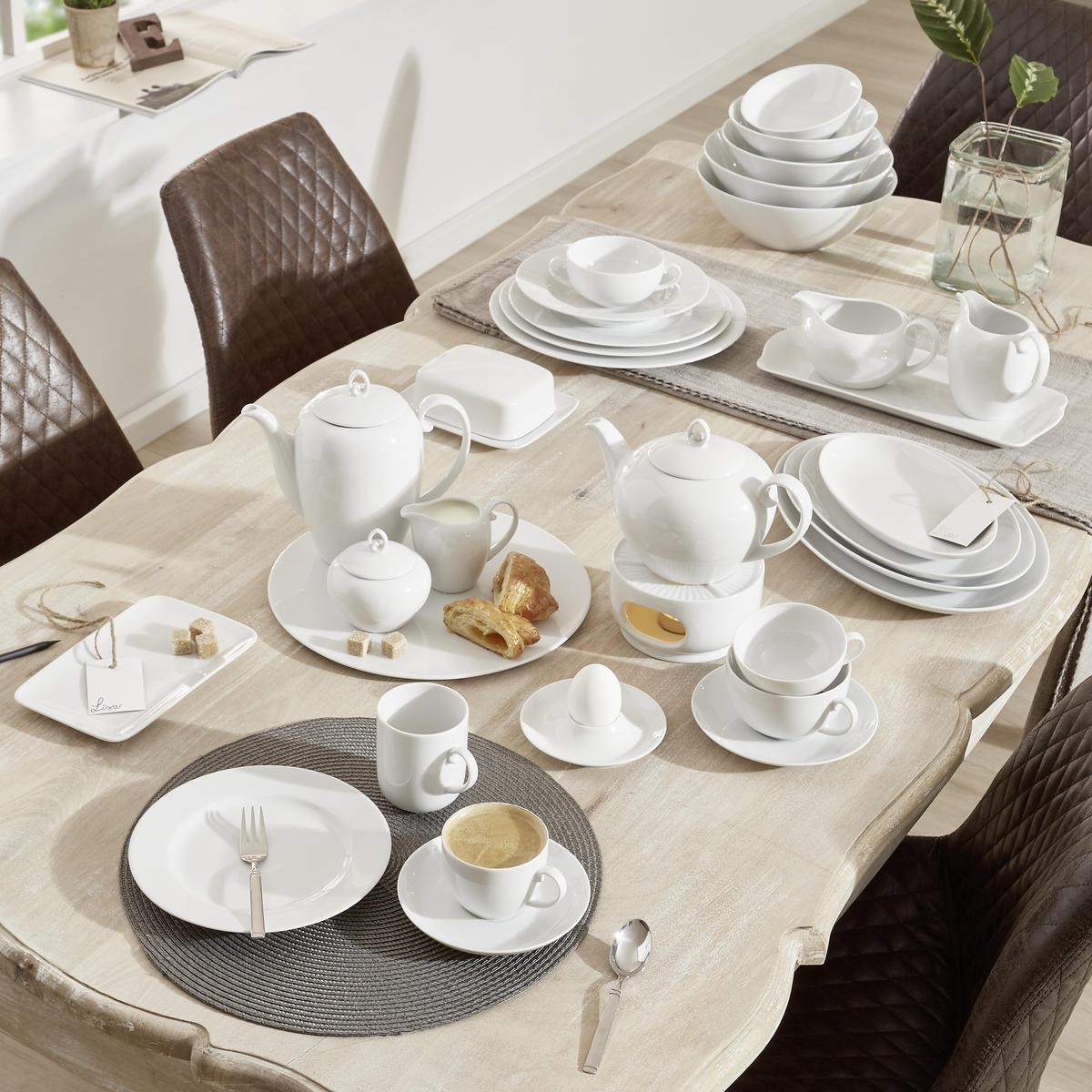 EIERBECHER Keramik Porzellan  - Weiß, Basics, Keramik (13/3cm) - Seltmann Weiden
