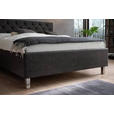 POLSTERBETT 160/200 cm  in Anthrazit  - Anthrazit, Design, Holzwerkstoff/Textil (160/200cm) - Xora