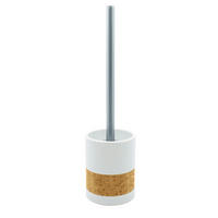 WC KEFE-SZETT fém  műanyag   - krómszínű/barna, Basics, műanyag/fém (9,5/39/9,5cm) - Sadena
