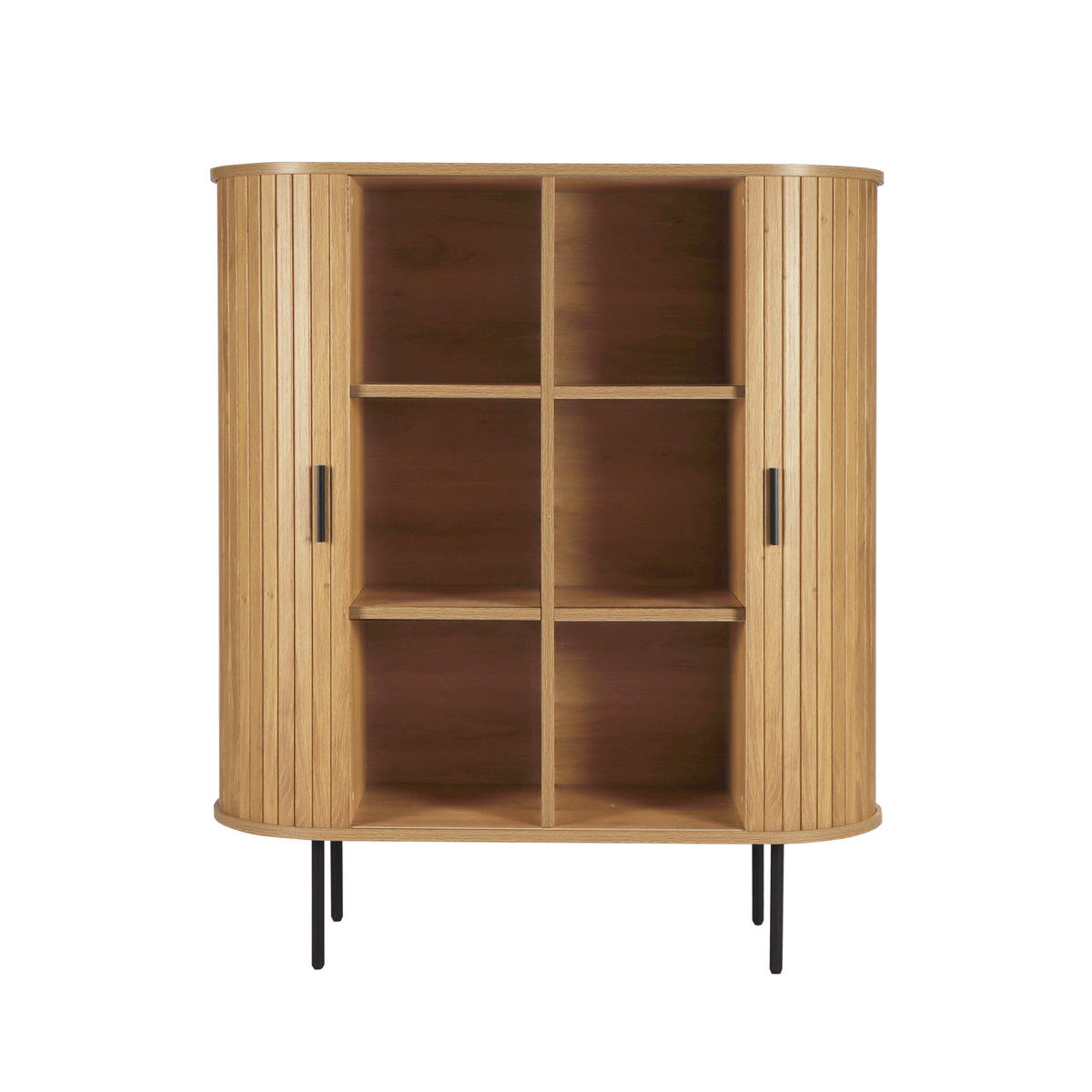 KOMMODE  in 100/118/40 cm  - Schwarz/Naturfarben, Design, Holzwerkstoff/Metall (100/118/40cm) - Livetastic