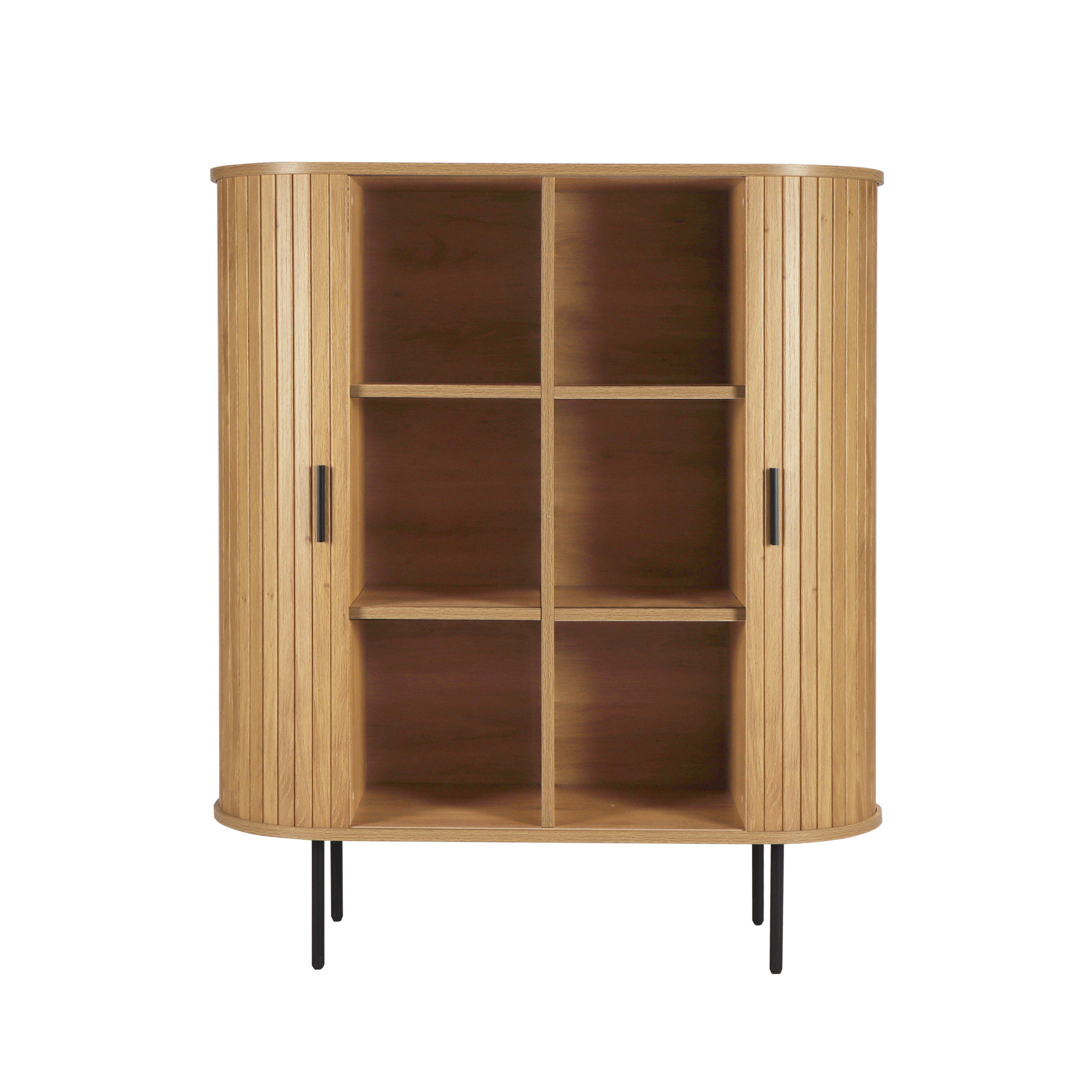 Thumbnail - Livetastic Kommode, Natur, Metall, 4 Fächer, 100x118x40 cm, Wohnzimmer, Kommoden & Sideboards, Kommoden