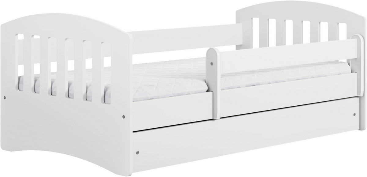 KINDER-/JUNIORBETT - Birkefarben/Weiß, MODERN, Holz/Holzwerkstoff (80/160cm) - MID.YOU