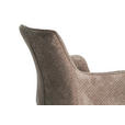 ARMLEHNSTUHL  in Eisen Webstoff  - Beige/Schwarz, Design, Textil/Metall (64/88/60cm) - Novel