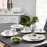 SCHALE Keramik Porzellan - Creme, Design, Keramik (25,8/25,8/10,6cm) - Seltmann Weiden