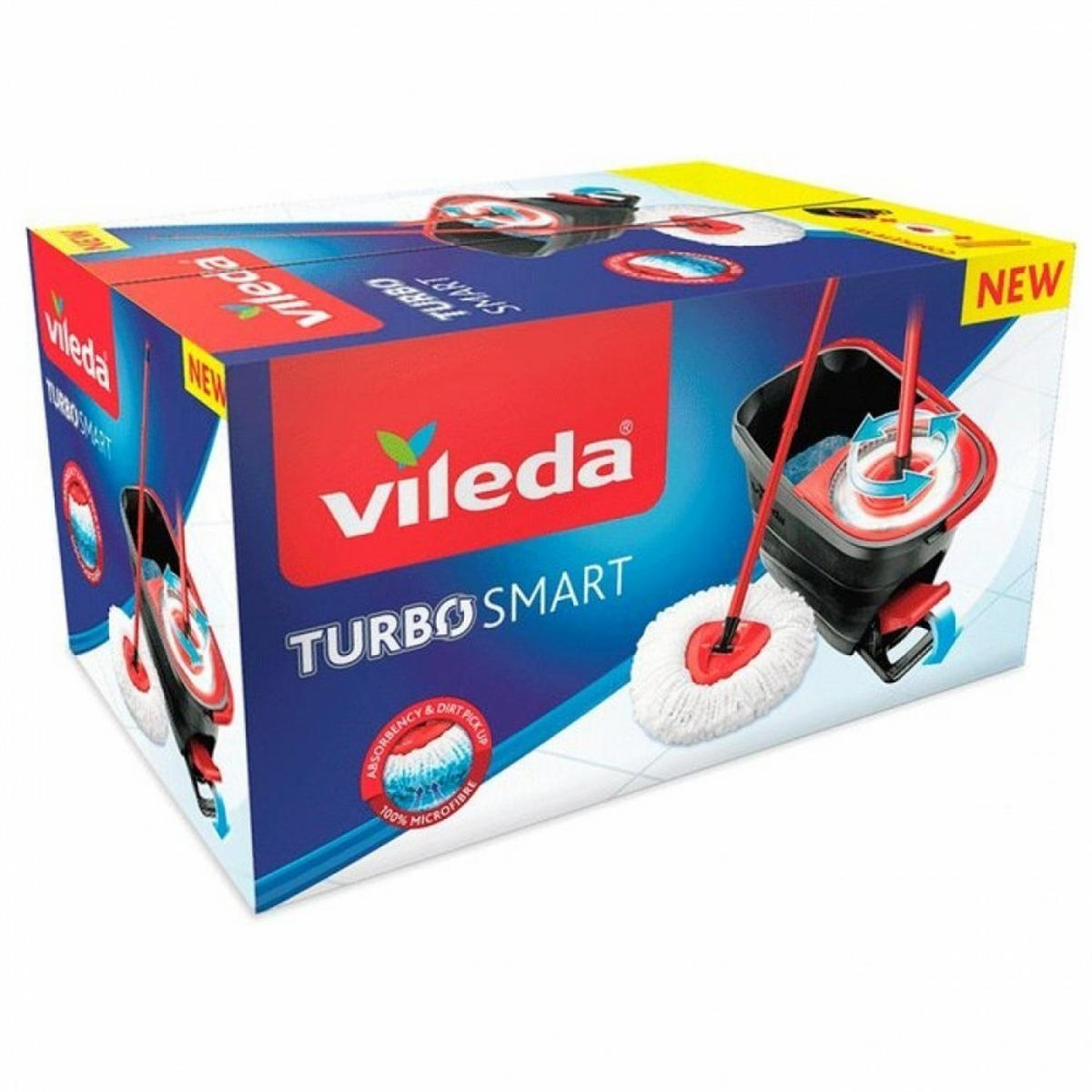 Golvmopp, Vileda Turbo Smart - Basics (26/46,7/24,7cm) - Best Price