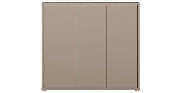 SCHUHSCHRANK  in 109,2/99,1/34,9 cm  - Taupe/Grau, MODERN, Holzwerkstoff/Kunststoff (109,2/99,1/34,9cm) - Carryhome