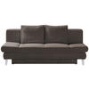SCHLAFSOFA in Cord Braun  - Chromfarben/Braun, Design, Textil/Metall (200/85/90cm) - Xora