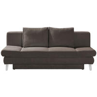 SCHLAFSOFA in Cord Braun  - Chromfarben/Braun, Design, Textil/Metall (200/85/90cm) - Xora