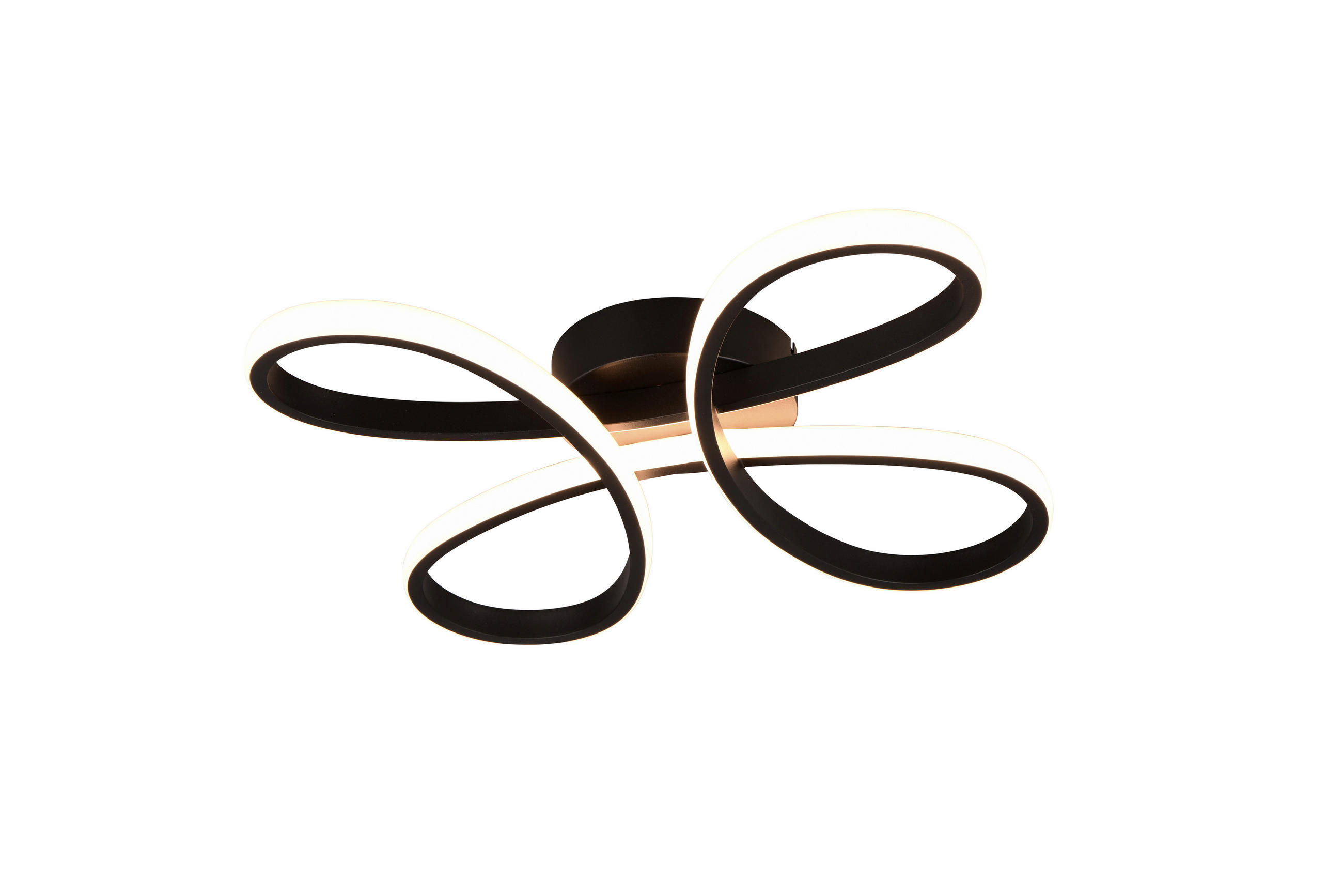 LED-DECKENLEUCHTE 40/7,5 cm   - Schwarz/Weiß, Basics, Kunststoff/Metall (40/7,5cm)