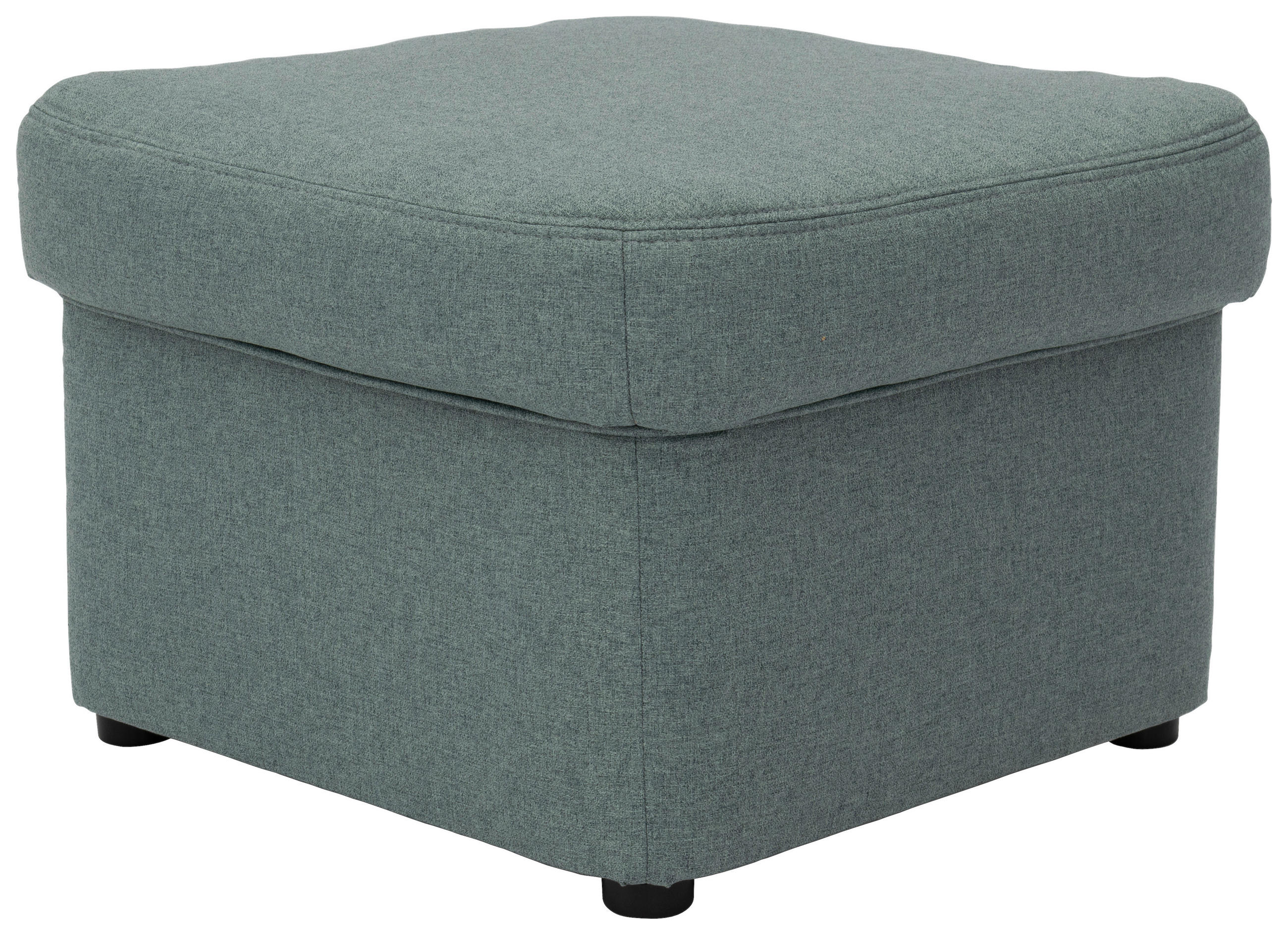 HOCKER Webstoff Hellblau - Schwarz/Hellblau, KONVENTIONELL, Kunststoff/Textil (60/40/60cm) - MID.YOU