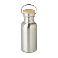 ISOLIERFLASCHE 0,5 L  - Silberfarben, Basics, Metall (7/18cm) - Echtwerk