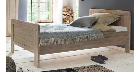 BETT 90/200 cm - Eichefarben, KONVENTIONELL (90/200cm) - Cantus