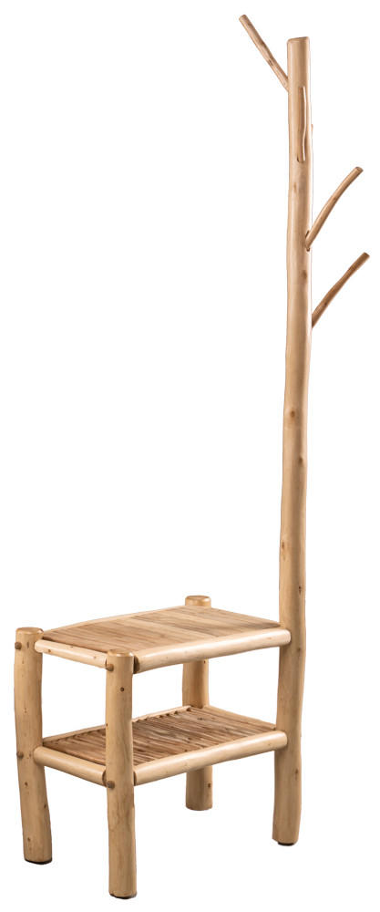 GARDEROBENBANK Eukalyptusholz massiv Naturfarben, Eukalyptusholzfarben  - Eukalyptusholzfarben/Naturfarben, Basics, Holz (60/175/30cm)