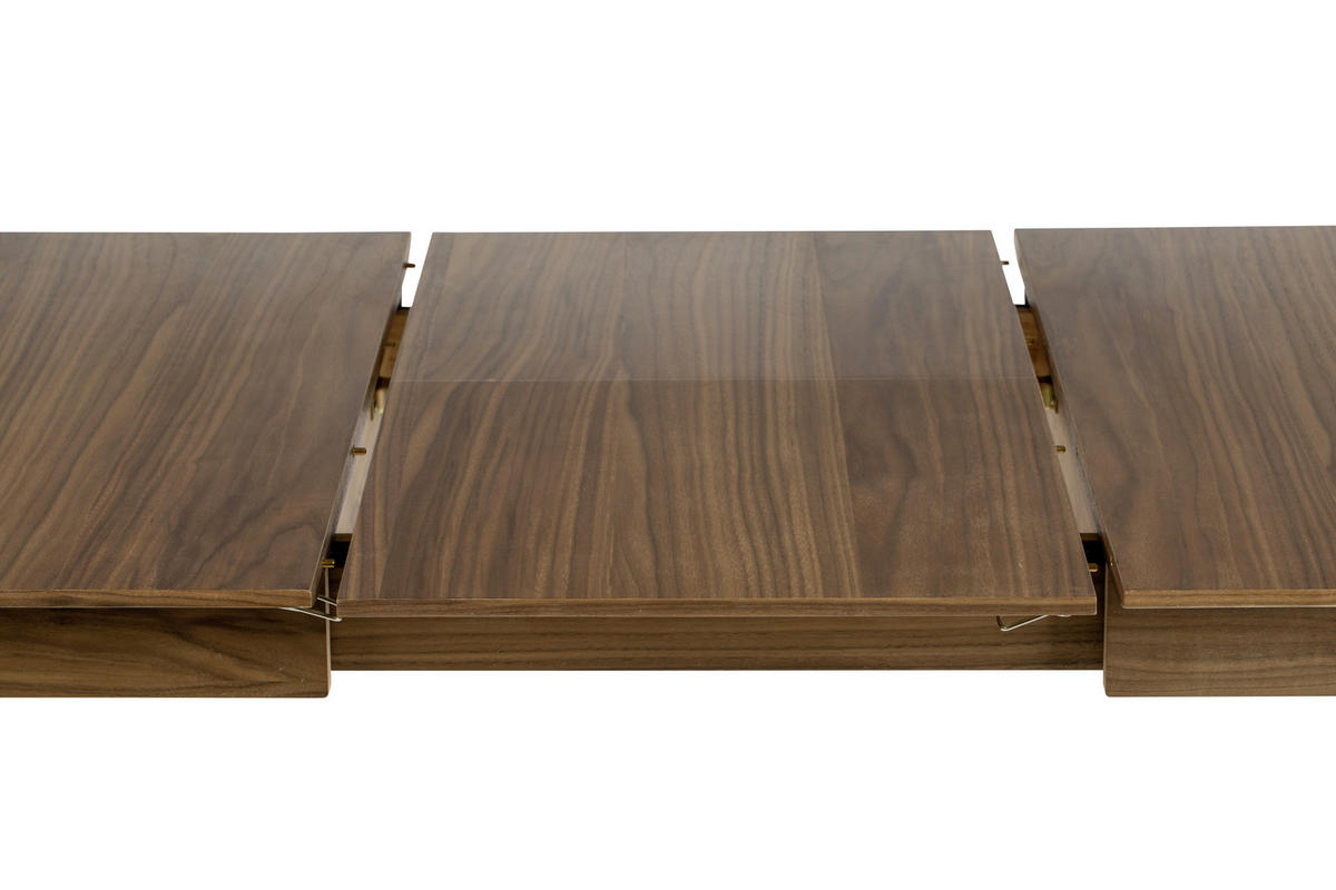 ESSTISCH Walnussfarben rechteckig  ausziehbar  - Walnussfarben, Basics, Holz/Holzwerkstoff (120/80/76cm) - Zuiver