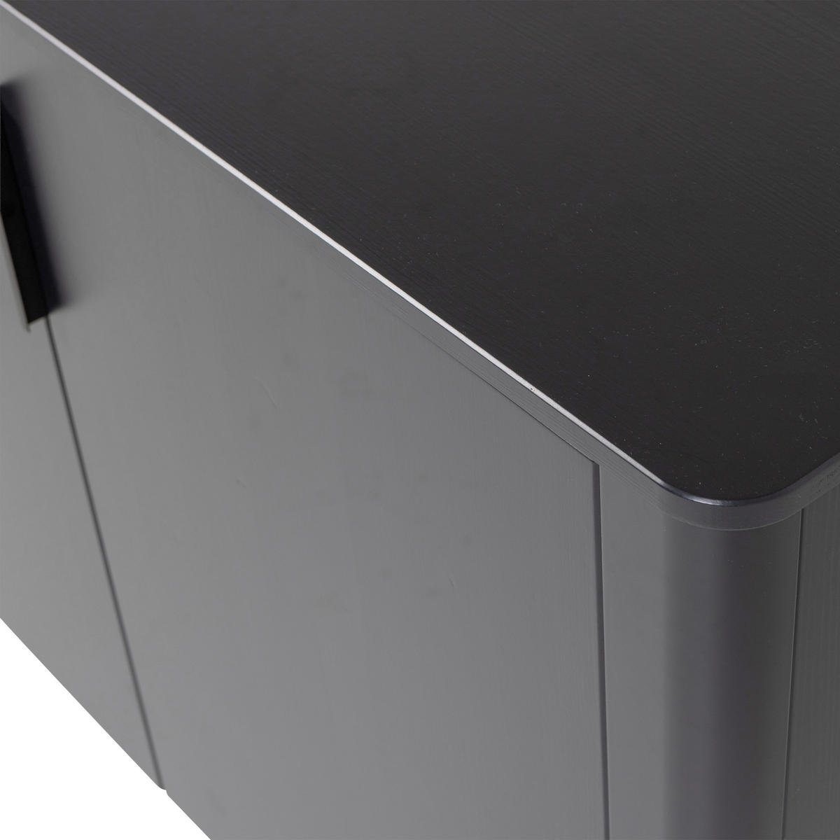 SIDEBOARD Gunnar  in 201/85/44 cm  - Schwarz, Design, Holz/Metall (201/85/44cm) - Livetastic