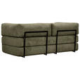 SCHLAFSOFA Cord Olivgrün  - Olivgrün, KONVENTIONELL, Textil/Metall (200/77/80cm) - Carryhome