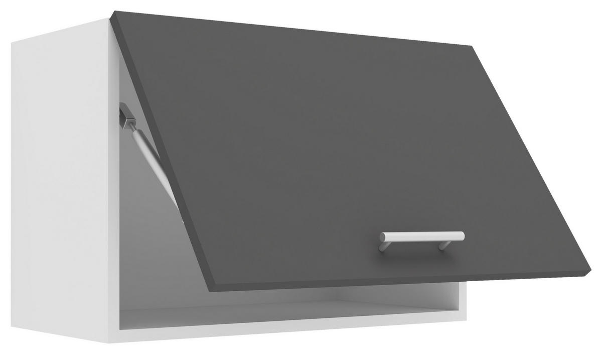VÄGGSKÅP 60/40/31 cm  i antracit, vit  - vit/aluminiumfärg, Klassisk, metall/trämaterial (60/40/31cm) - MID.YOU