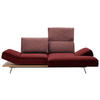 ECKSOFA in Flachgewebe Rot  - Chromfarben/Rot, Design, Holz/Textil (240/132cm) - Koinor