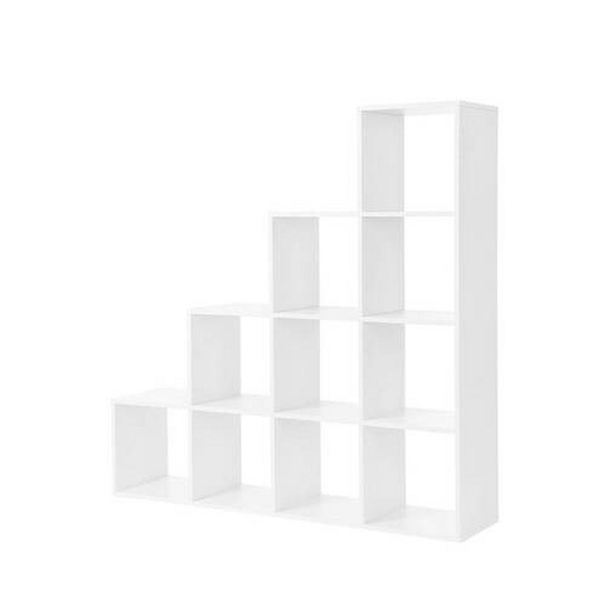 DĚLICÍ STĚNA, bílá, 129,5/129,5/29 cm - bílá, Basics, kompozitní dřevo (129,5/129,5/29cm) - Boxxx