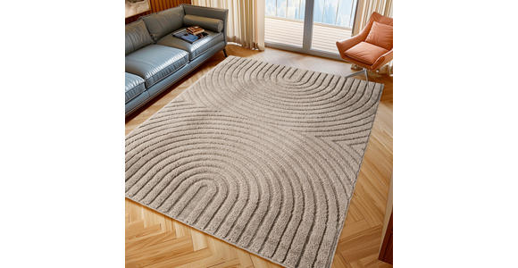 FLACHWEBETEPPICH 140/200 cm ART Beige  - Beige, Basics, Kunststoff/Textil (140/200cm) - Novel