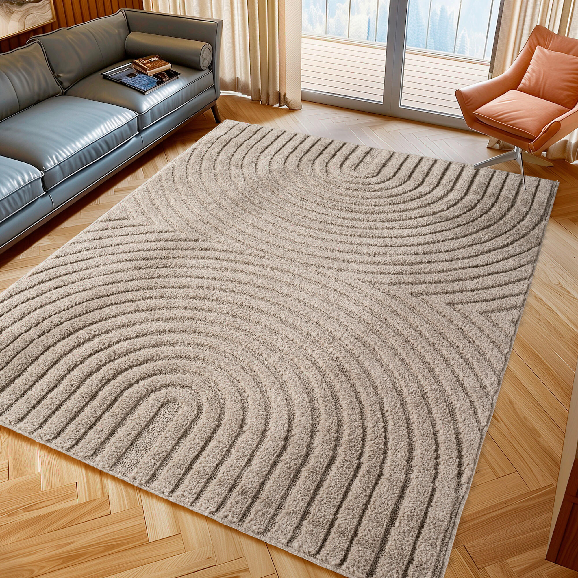 Ayyildiz Flachwebeteppich Art Beige 280x370 cm