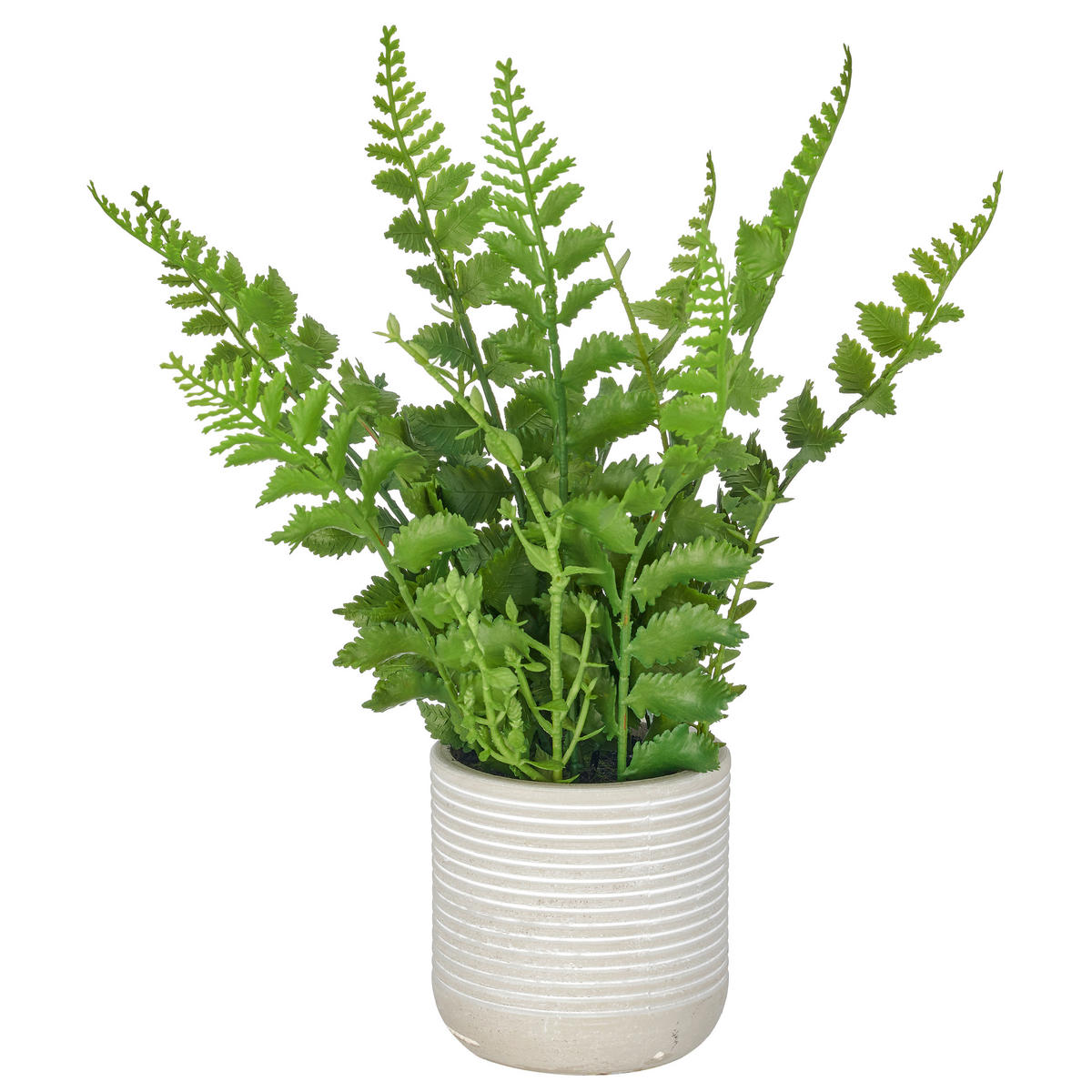 KUNSTPFLANZE Dekoblatt 26 cm  - Hellgrau/Grün, Basics, Naturmaterialien/Kunststoff (26cm)