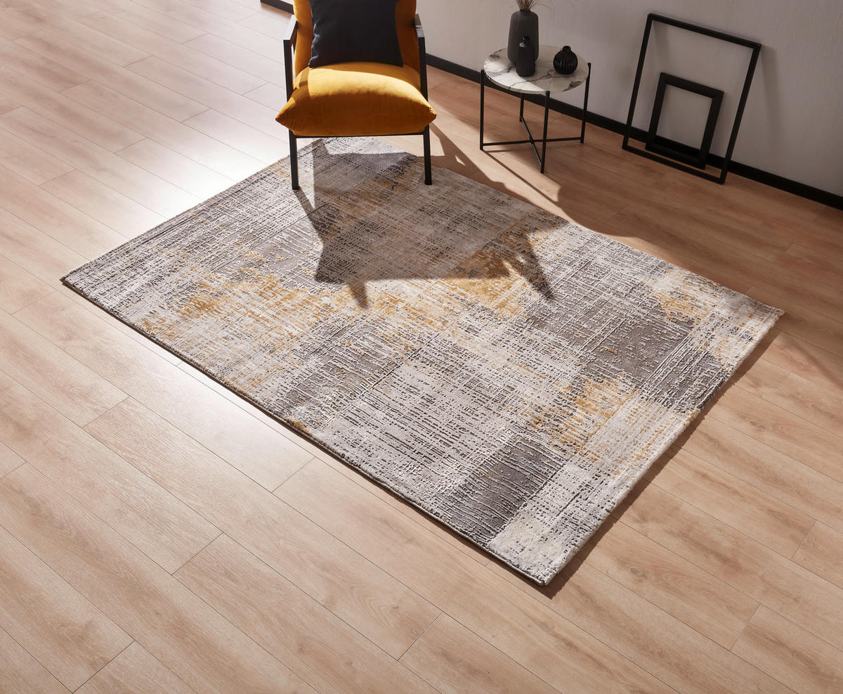 VINTAGE-TEPPICH 160/230 cm Gelb, Grau  - Gelb/Grau, Design, Textil (160/230cm) - Novel