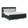 POLSTERBETT Bettkasten, Topper 160/200 cm  in Blaugrau  - Blaugrau/Schwarz, MODERN, Kunststoff/Textil (160/200cm) - MID.YOU