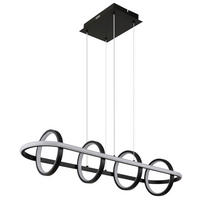 VISEČA LED-SVETILKA   //2700-6000 K/230 V/ - črna/opal, Design, kovina/umetna masa (90/28/120cm) - Globo