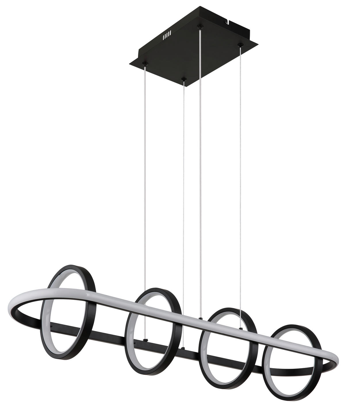 VISEČA LED-SVETILKA   //2700-6000 K/230 V/ - črna/opal, Design, kovina/umetna masa (90/28/120cm) - Globo