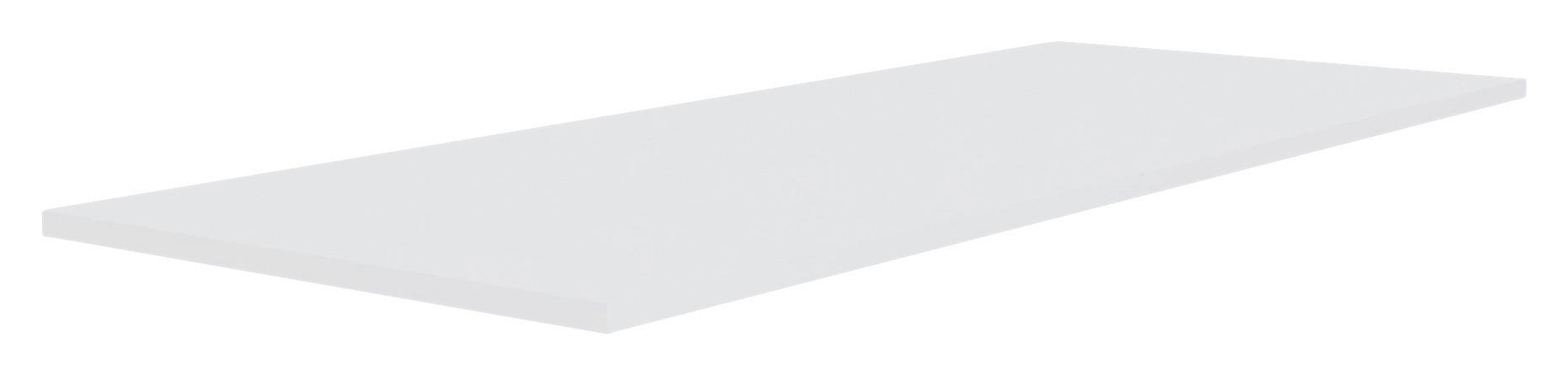 OBERPLATTE  Holzwerkstoff  Weiß  - Weiß, KONVENTIONELL, Holzwerkstoff (137/1,6/42cm) - Hom`in