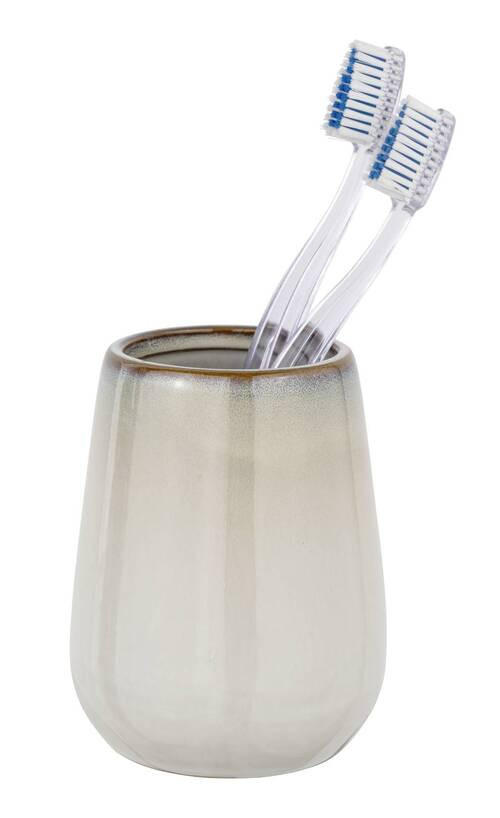 ZAHNPUTZBECHER Keramik  - Beige, Konventionell, Keramik (8/10,5/8cm) - Schöner Wohnen