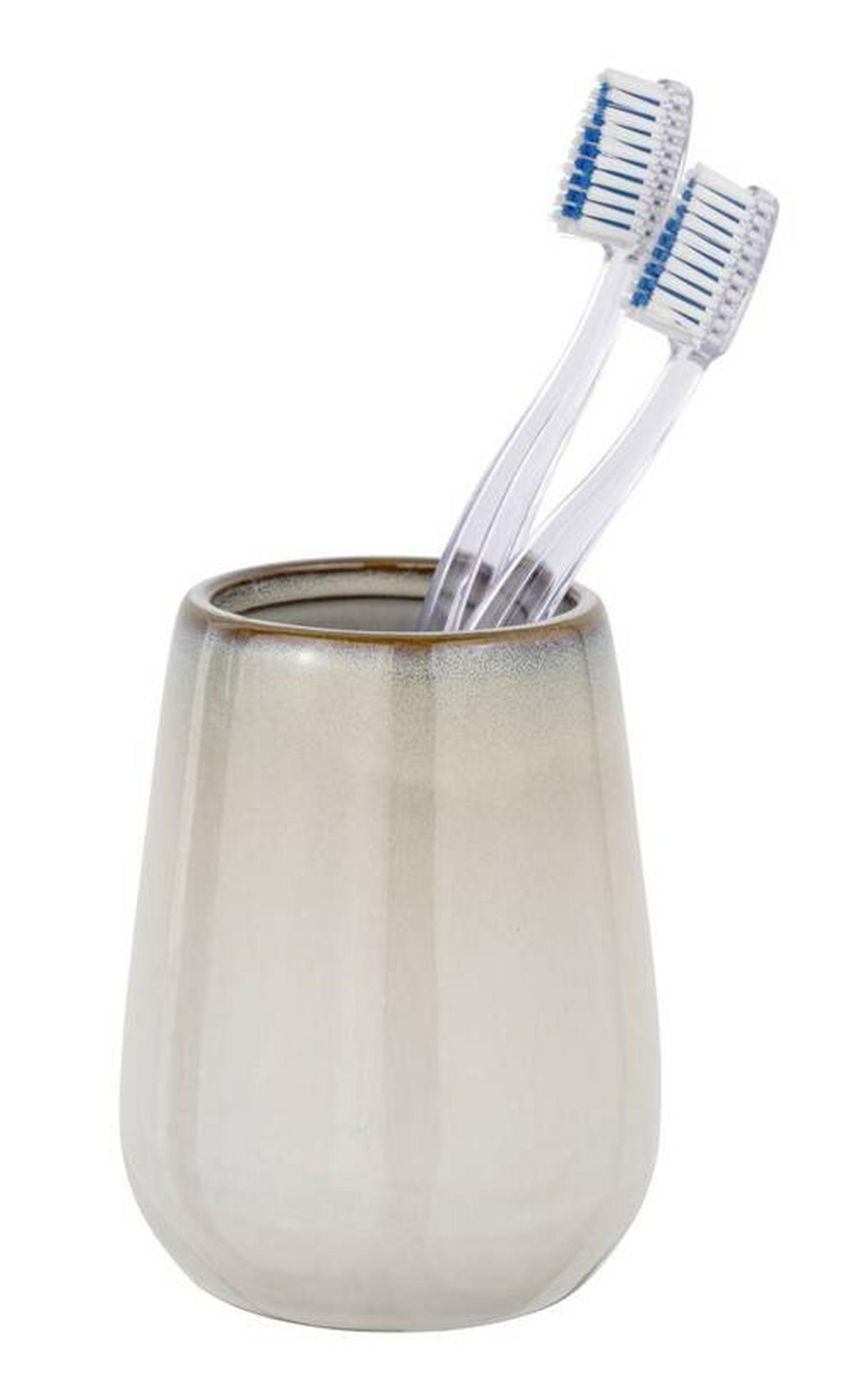 ZAHNPUTZBECHER Keramik  - Beige, Konventionell, Keramik (8/10,5/8cm) - Schöner Wohnen
