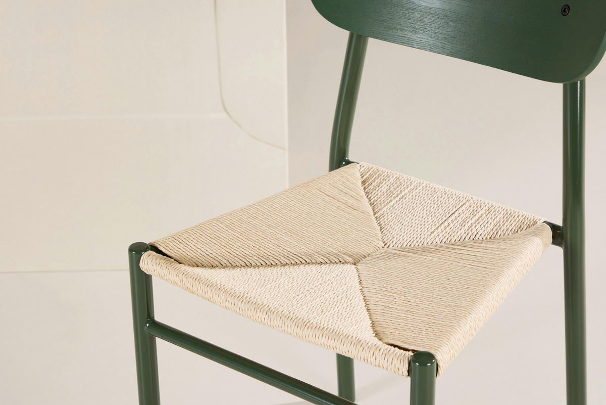 STUHL     - Beige/Grün, MODERN, Holz/Textil (45/80/50cm) - Livetastic