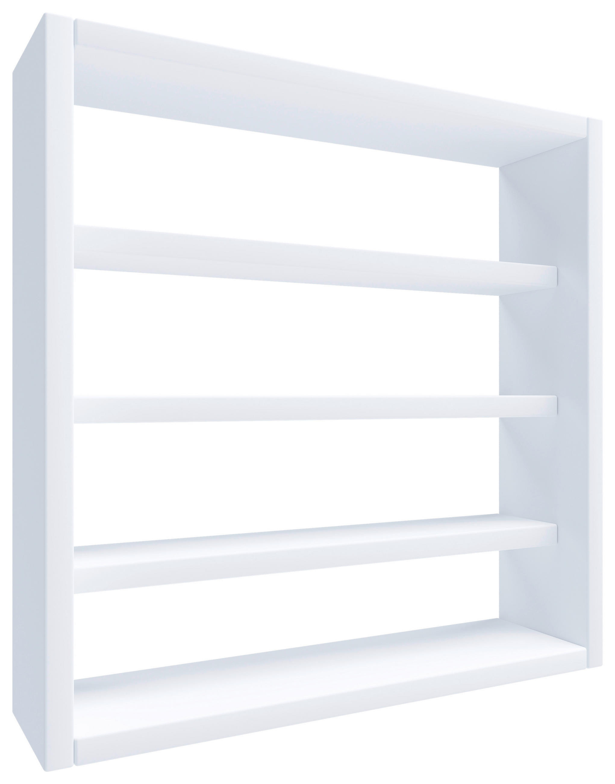 WANDREGAL 40/40/10 cm - Weiss, Design, Holzwerkstoff (40/40/10cm) - MID.YOU