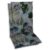 SESSELAUFLAGENSET Blätter  - Anthrazit/Grün, Basics, Textil (48/5/118cm)
