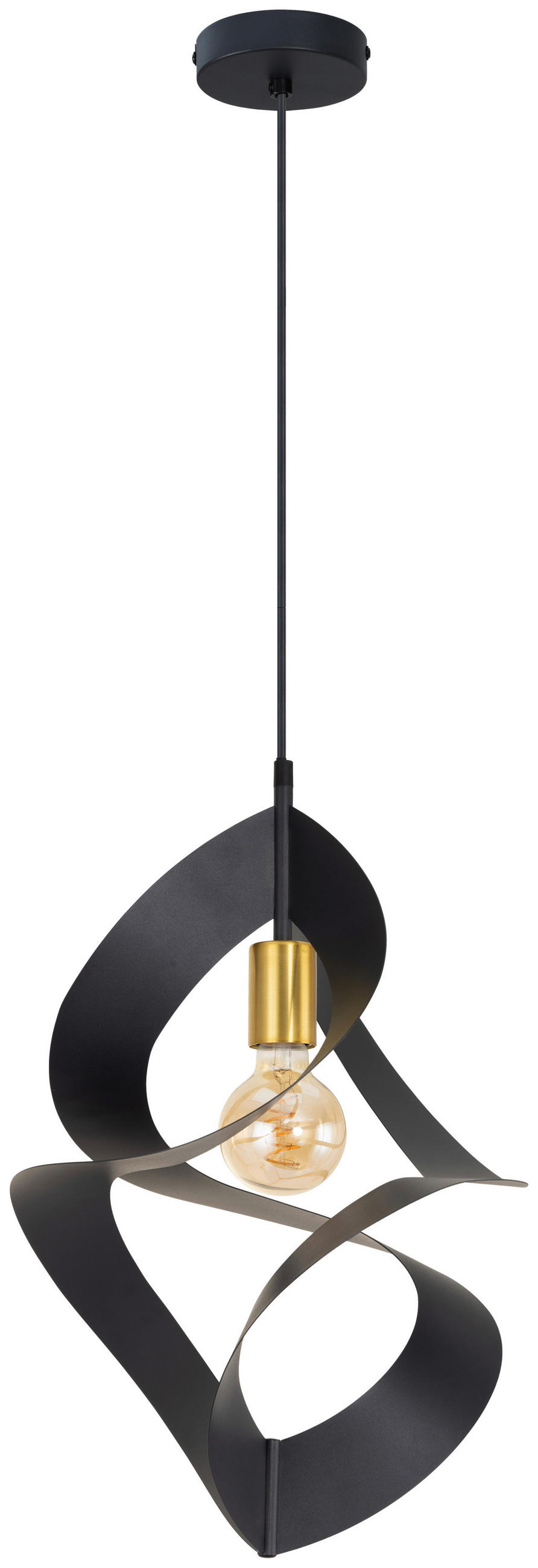 HÄNGELEUCHTE 35/120 cm   - Goldfarben/Schwarz, Design, Metall (35/120cm) - Collet's Monde